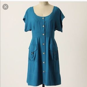 Anthropologie Maeve Staysail Shirt Dress